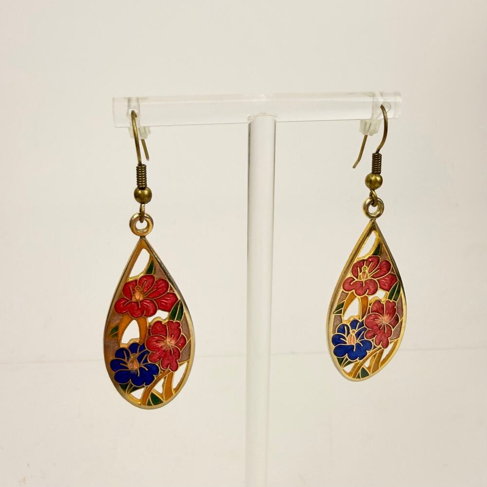 Lace Design Floral Earrings